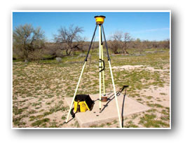 Photograph of a typical setup of a geodetic GPS receiver in the Tucson Active Management Area.