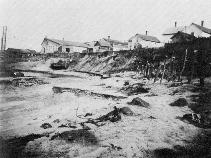 Figure 5. Halfway Creek near Holmen, Wis., after the 1899 flood (Olson, 1962).