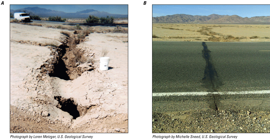 18. Fissures in the Lucerne Valley.