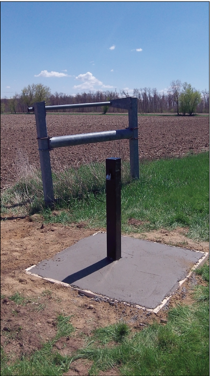 Figure 2.	Well 2 being used as an example of how other wells are constructed in the
                           groundwater study area.