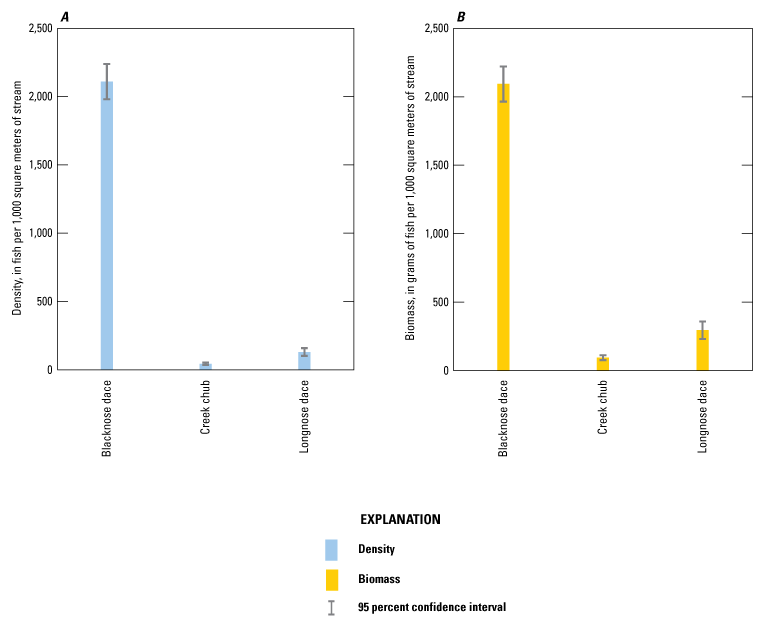 Population density and biomass at Sandsea Kill.