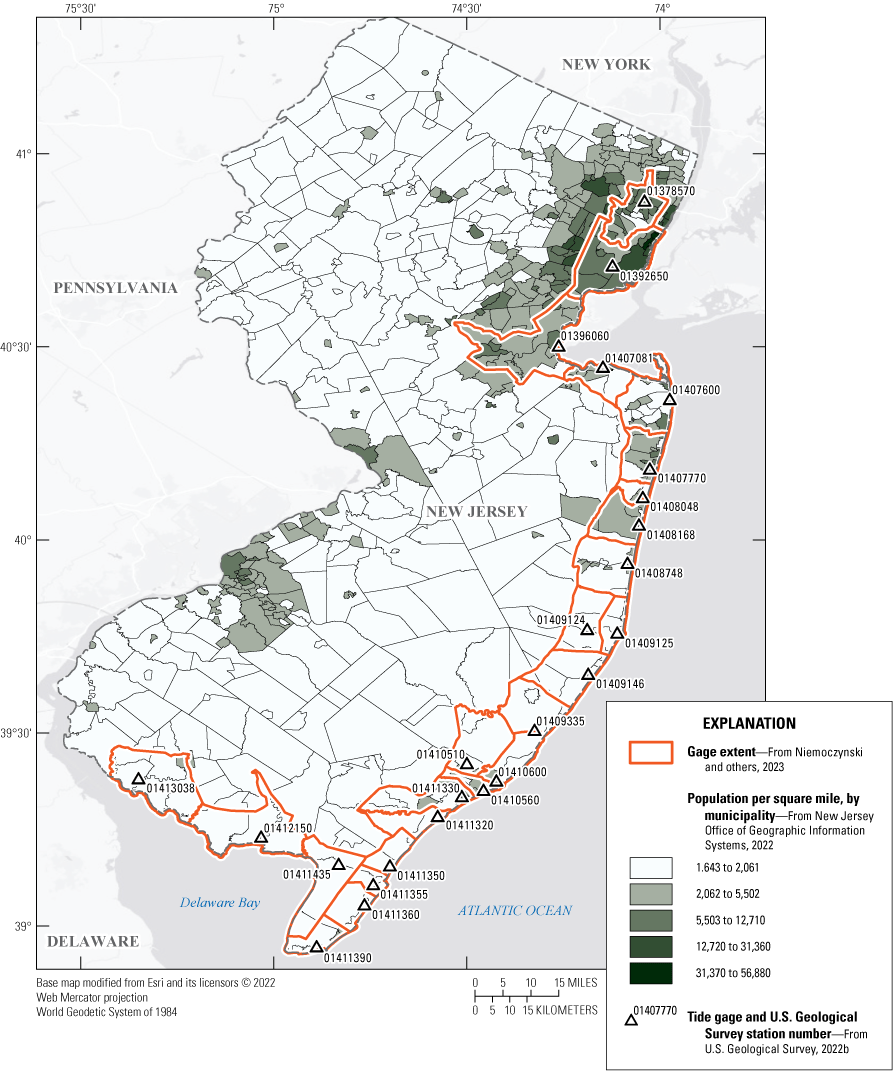Most populous areas are located in Bergen, Essex, Union, Camden, Mercer, Monmouth,
                     and Ocean counties. 