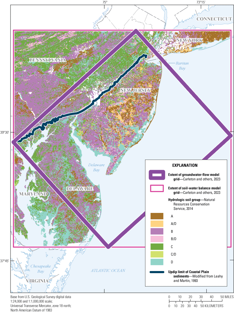 Map with various colors showing land use classification.