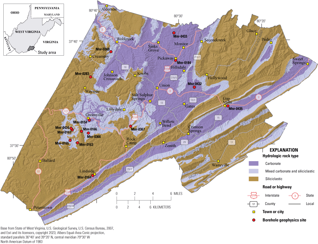 Most wells logged are in mixed carbonate and siliciclastic or carbonate rock. The
                           least number is in siliciclastic rock beds.