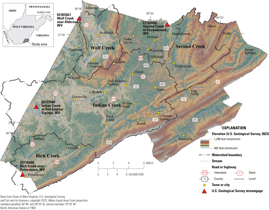 The Indian Creek watershed is the largest and on the western side of the county. Second
                        Creek is the second largest and on the east.