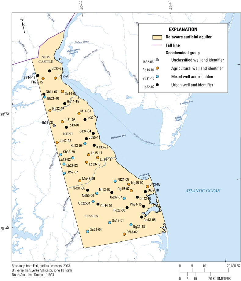 Wells are evenly distributed throughout the state. 