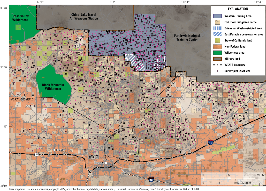3. Survey plots were randomly placed throughout the study area to survey for live
                        tortoises, tortoise burrows, and tortoise carcasses.