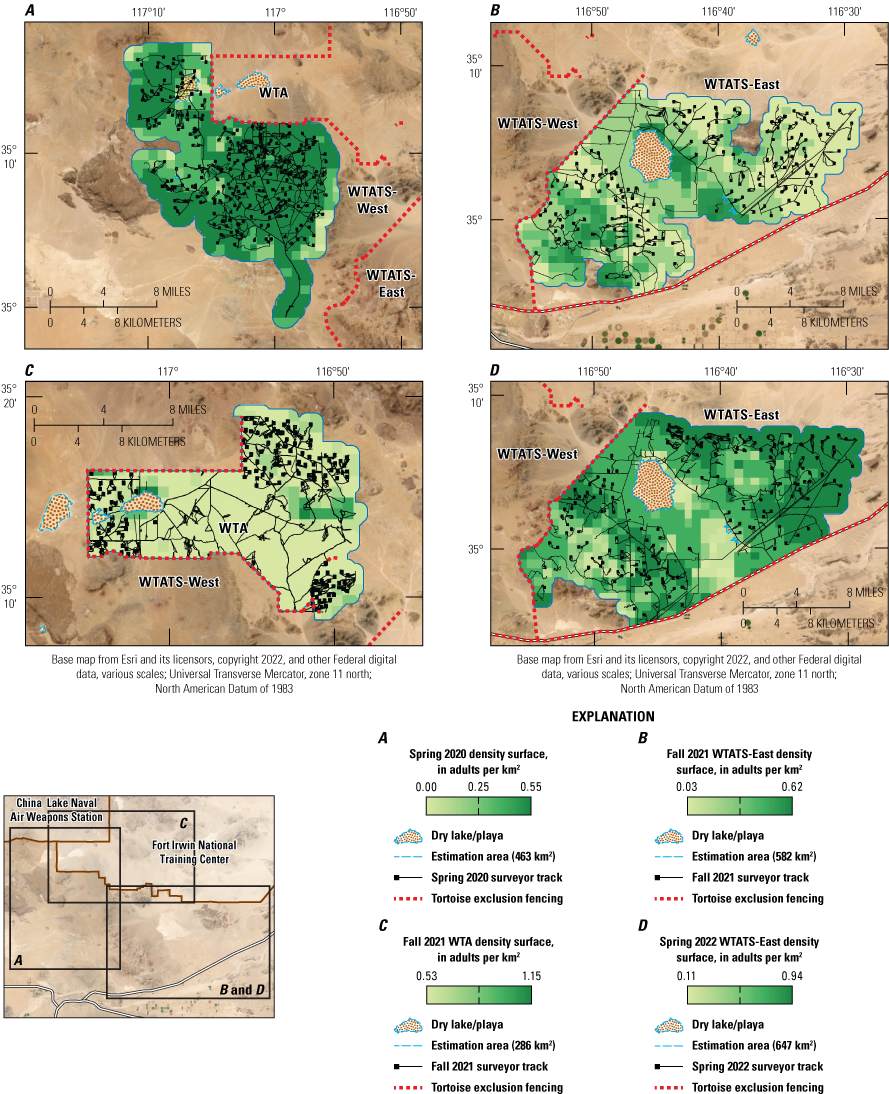 8. Tortoise density varying as a function of habitat suitability had a positive relation
                           for each model.