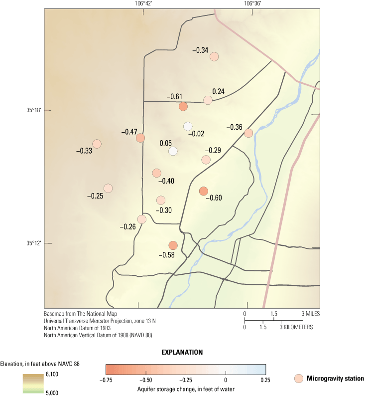 Aquifer storage declined throughout the study area during April 2019-January 2023.