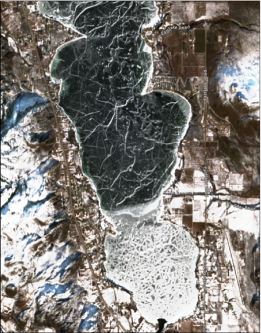 Osoyoos Lake and surrounding land features are shown.