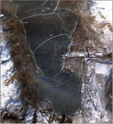 Osoyoos Lake and surrounding land features are shown.