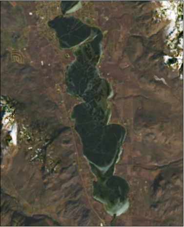 Osoyoos Lake and surrounding land features are shown.