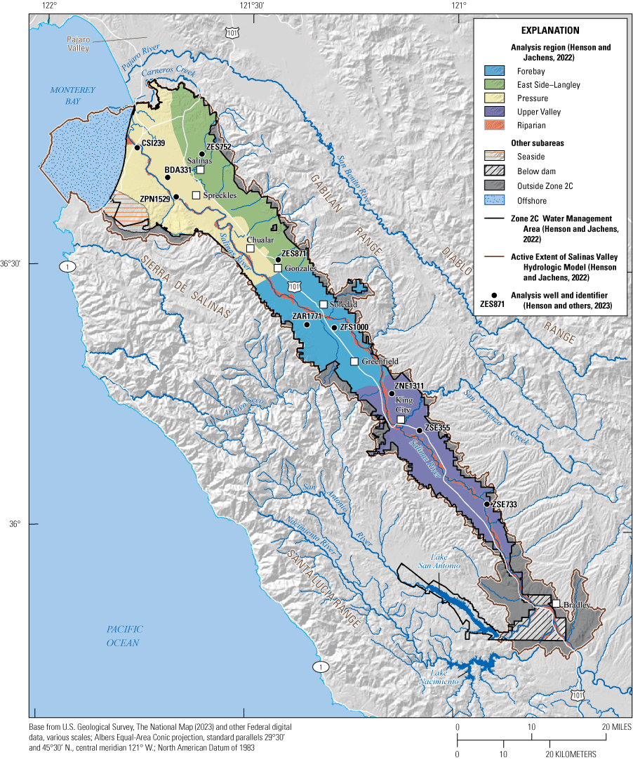 30. There are two to three analysis wells in each analysis region.