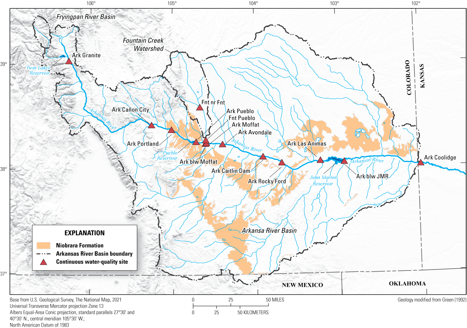 Sites are close to the Twin Lakes, Pueblo, and John Martin Reservoirs.