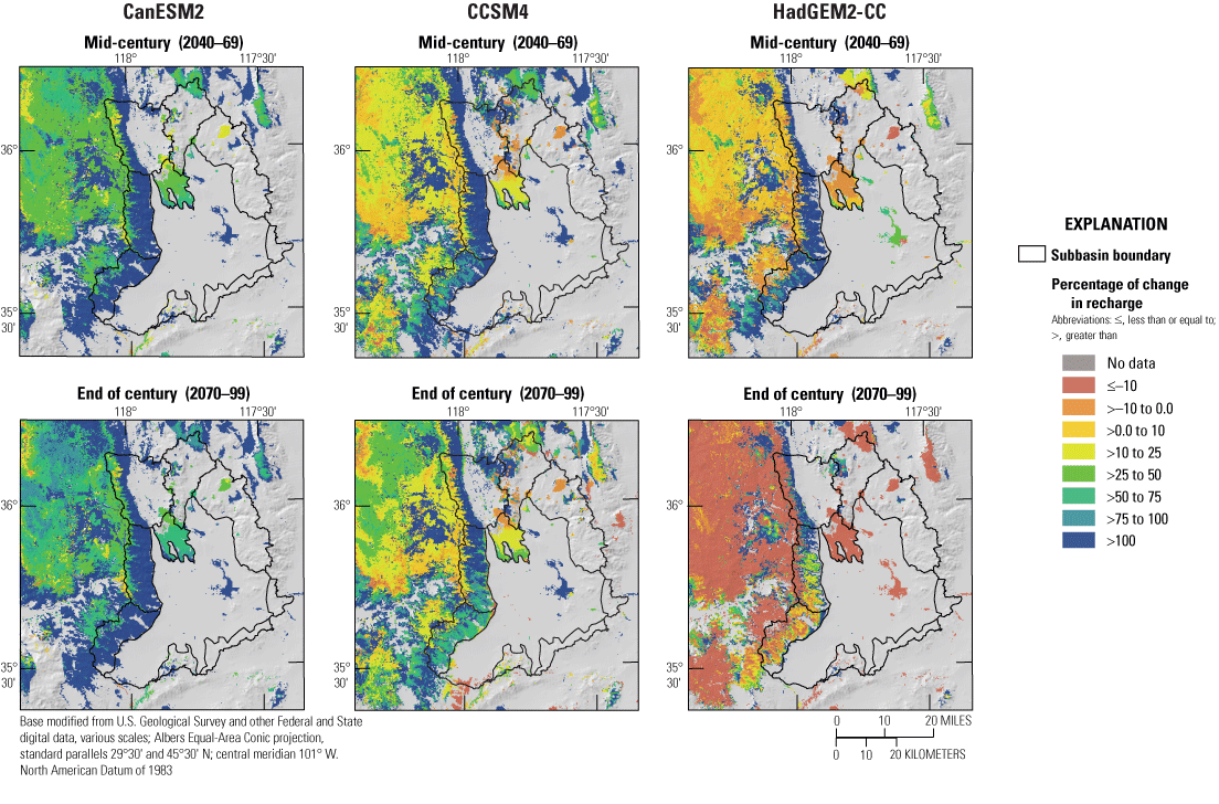 11. Change in recharge in Indian Wells Valley, California.