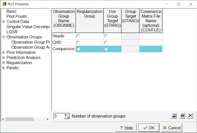 “Observation Groups” folder is open in the main directory pane.