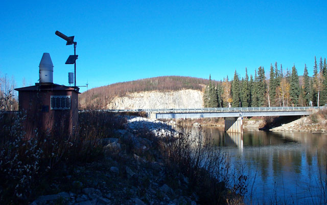 photo of gage house on Chena River near Two Rivers