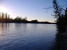 photo of the downstream view on the Kenai River below mouth of Killey River near Sterling
