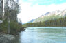 photo of the upstream view of Lake Fork Crescent River near Tuxedni Bay
