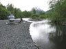 photo of upstream view of the Terror River at mouth near Kodiak