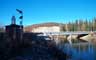 photo of the gage on the Chena River near Two Rivers