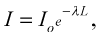 Light attenuation index equation i