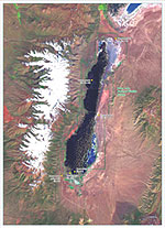 Thumbnail of Landsat satellite image of Ruby Valley, Nevada.